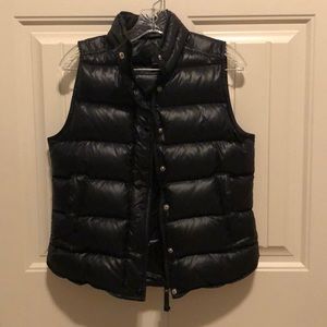 J Crew Black down vest